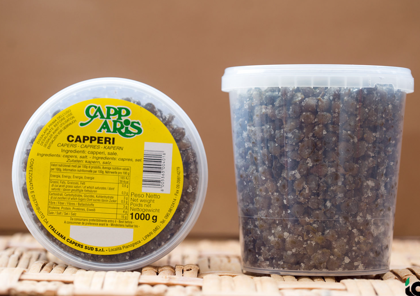 Lipari Island Capers in Sicilian Sea Salt
