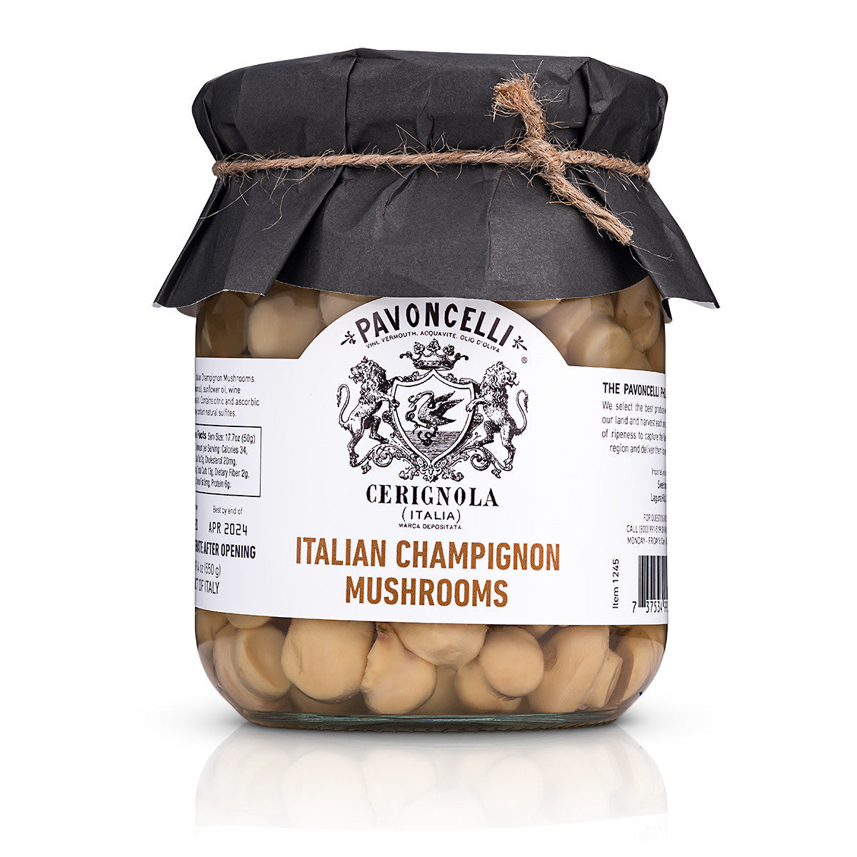 Marinated Whole Champignon Mushrooms