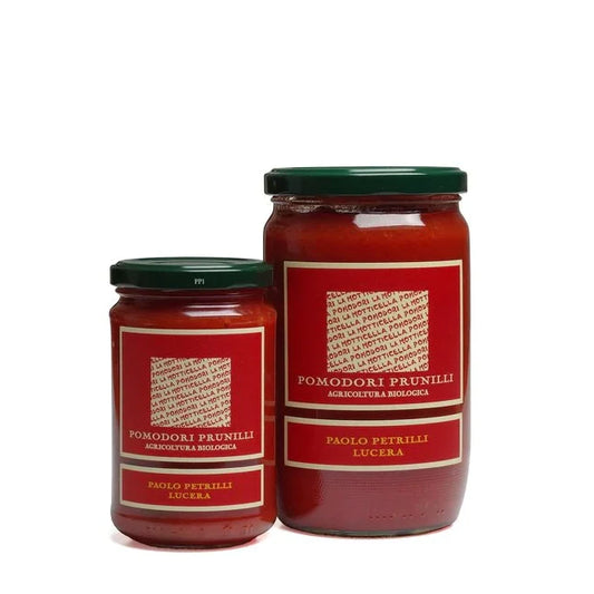 Organic Strained Tomatoes With Peeled Prunilli